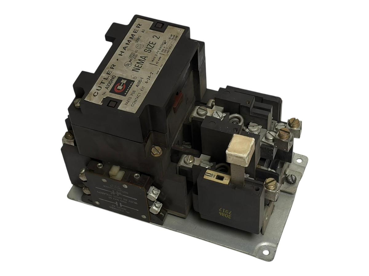 Used Cutler Hammer A10DN0 NEMA Size 2 Motor Starter Series A1 45 Amp 120V 60Hz Coil