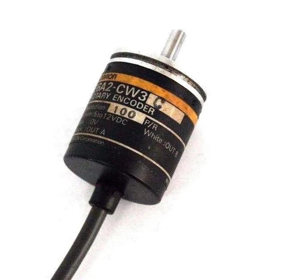 Used OMRON E6A2-CW3C ROTARY ENCODER RESOLUTION: 100 BROWN: 5 TO 12VDC