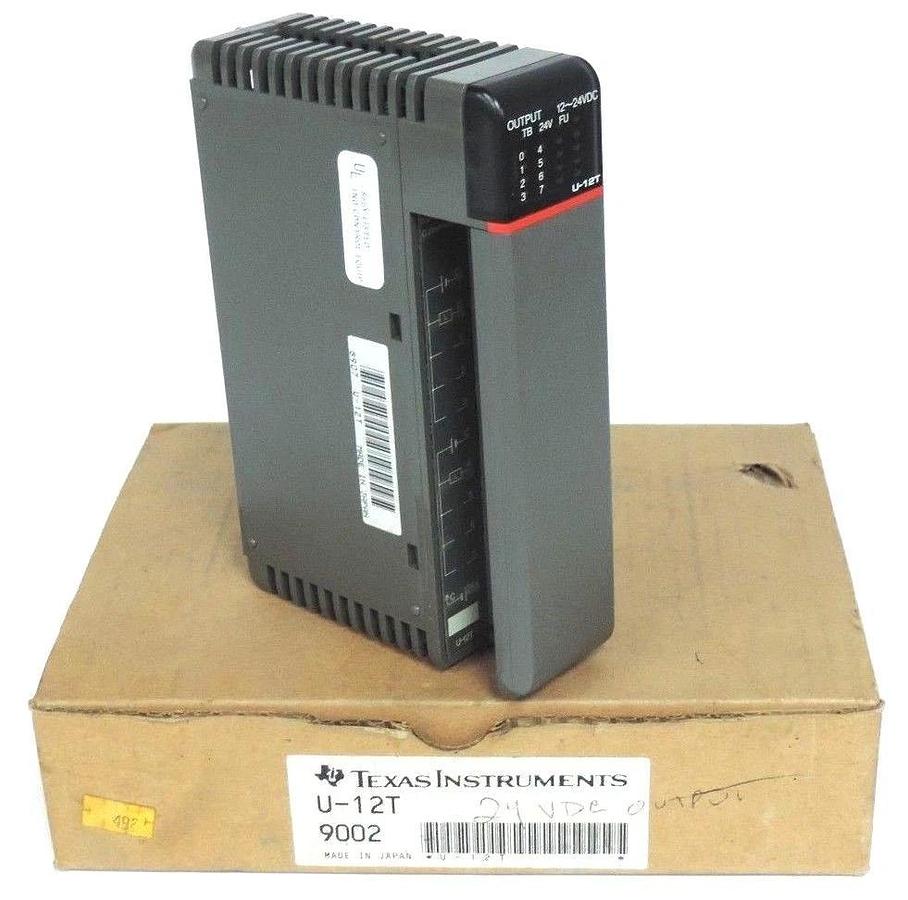 Used NIB TEXAS INSTRUMENT U-12T OUTPUT MODULE 8POINT 12-24VDC, U12T