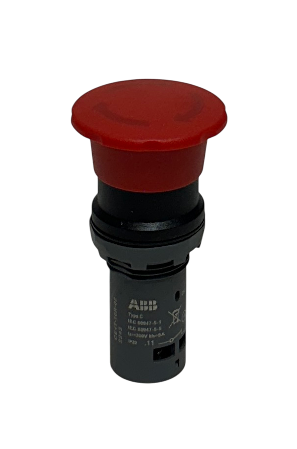 Used ABB CE4T-10R-02 / CE4T10R02 EMERGENCY STOP SWITCH TYPE C 300V 5A IP20 NSNP