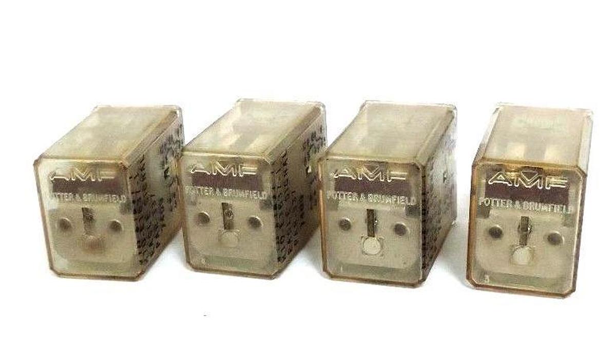 Used LOT OF 4 AMF / POTTER & BRUMFIELD PAR-337 MINI RELAYS R10-E1637-1