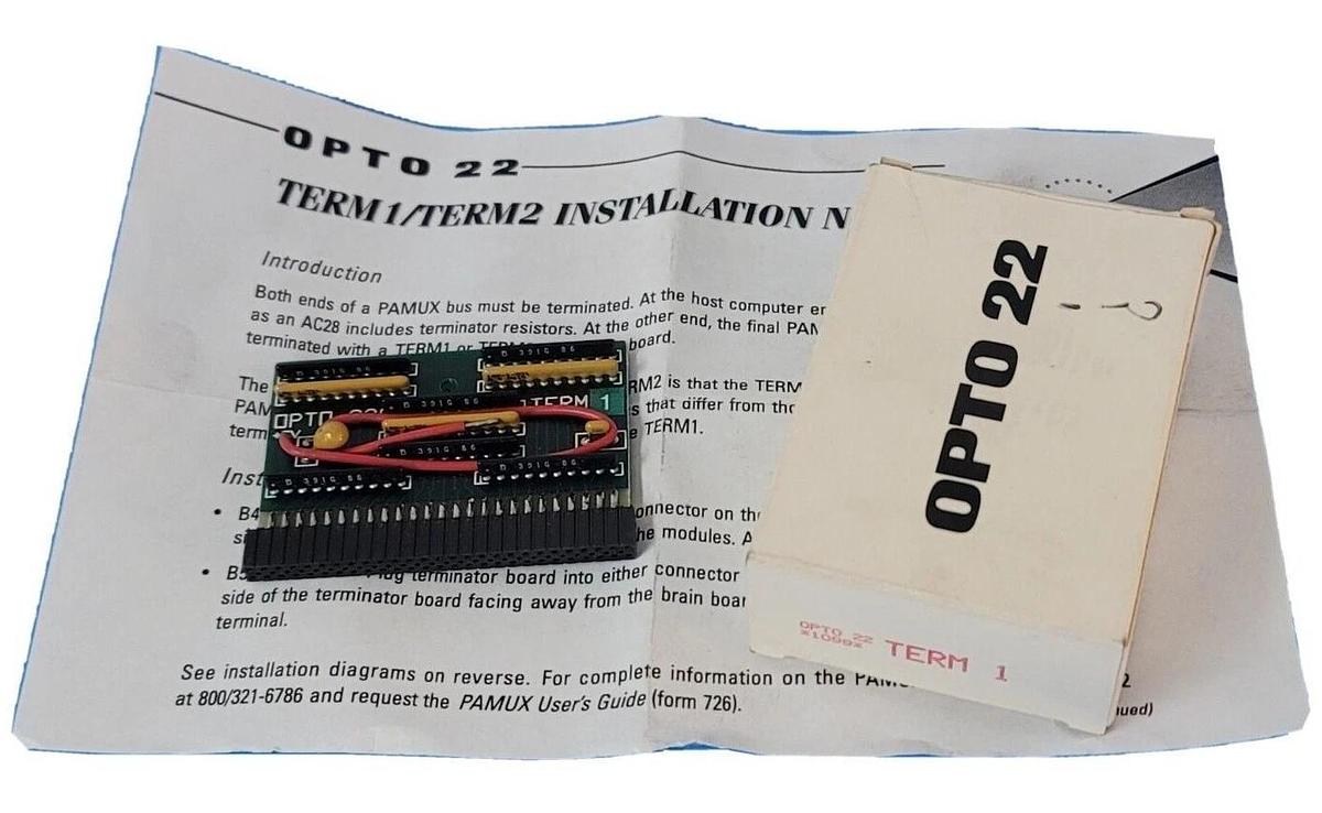 Used NIB OPTO 22 TERM 1 TERMINATION CARD I/O BRAINS