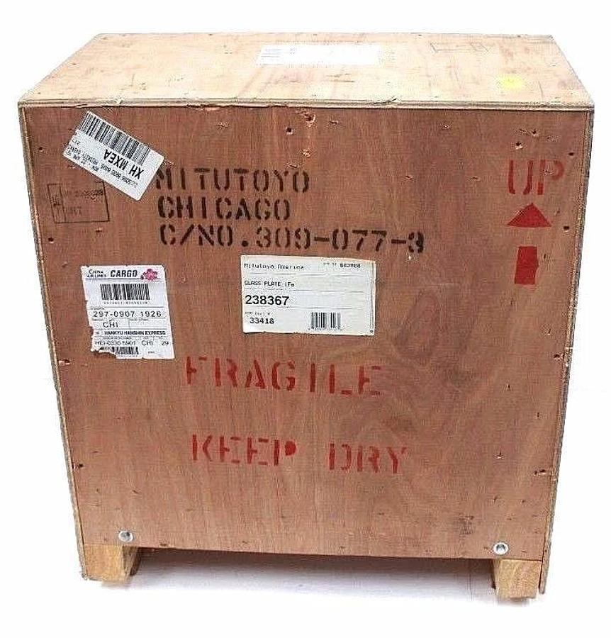 Used NEW MITUTOYO 238367 GLASS PLATE 33418