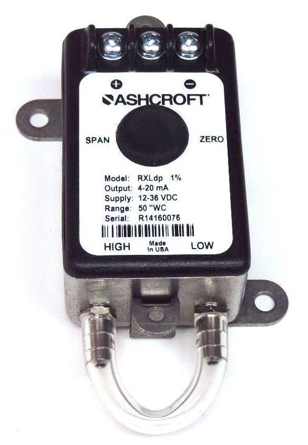 Used NIB ASHCROFT RX-7-MB2-42-ST-50IW TRANSMITTER 4-20MA, 12-36VDC, RXLDP, 10272250
