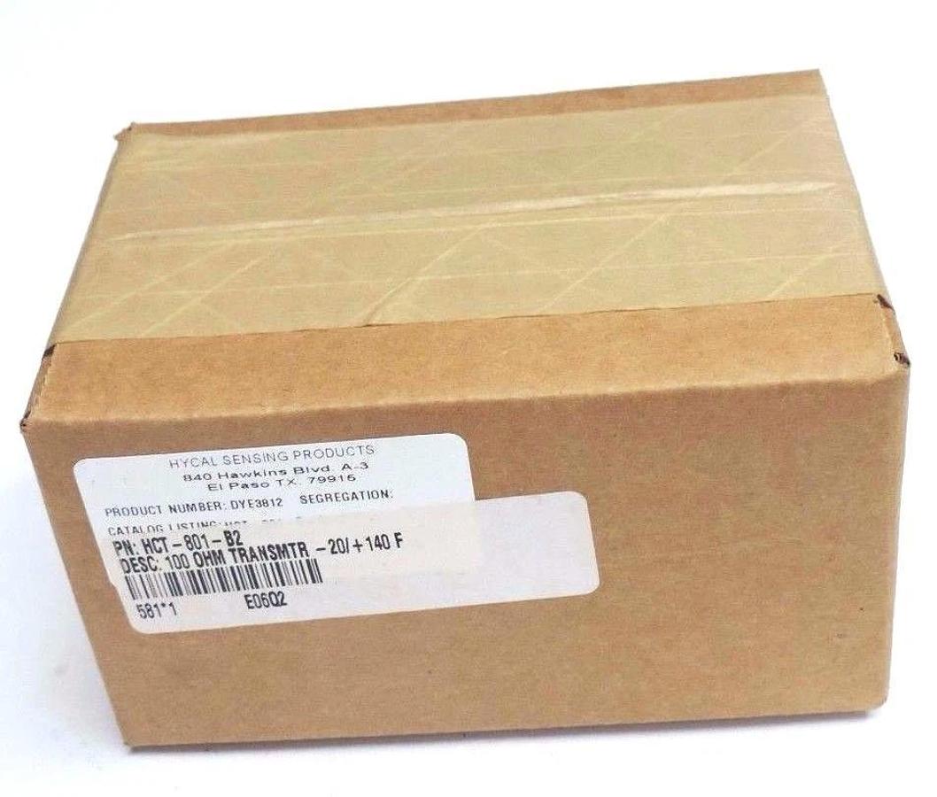 Used F/S HYCAL SENSING PRODUCTS CT-801-B RANGE -20/140 DEG.F, HCT-801-B2 TRANSMITTER