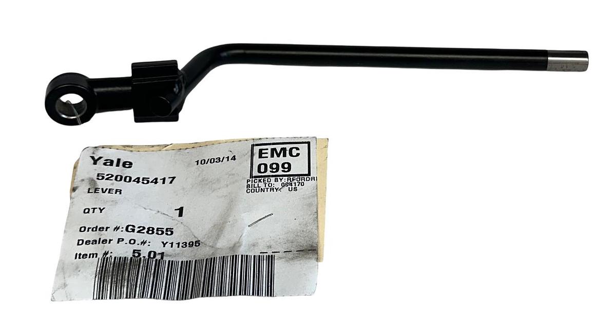 Used YALE 520045417 / YT520045417 OEM LEVER WELDMENT FOR FORKLIFT NSNP
