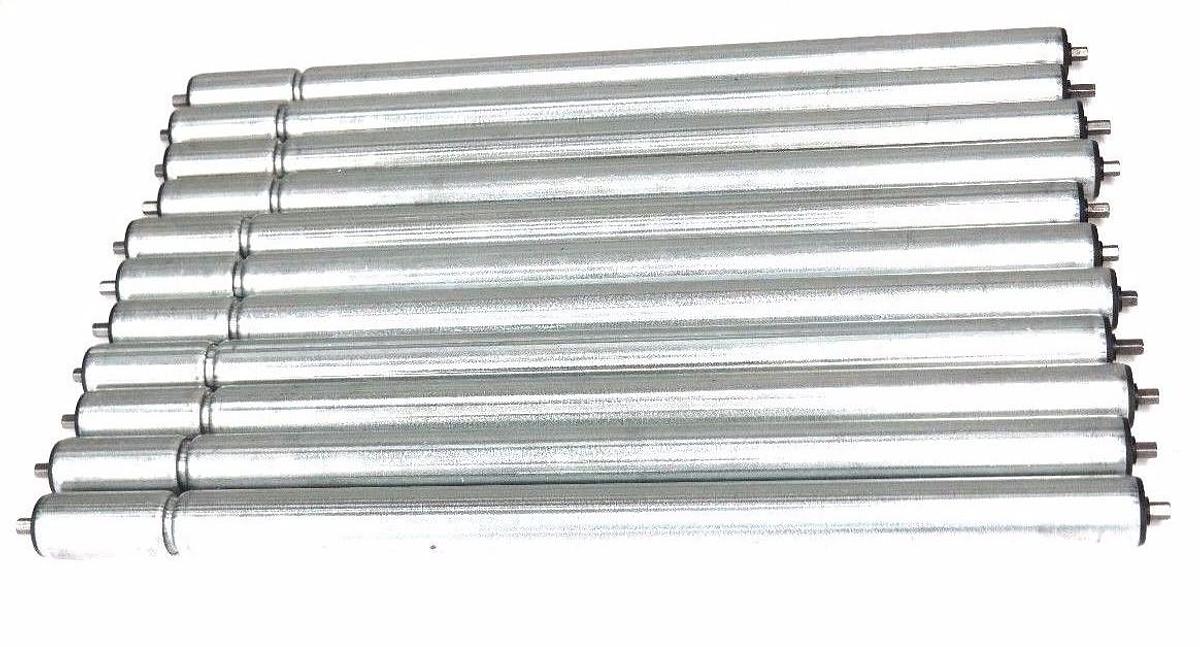 LOT OF 11 NEW RALPHS-PUGH SA-002502-1761-3/8 GALVANIZED HEX HYTROL ROLLERS