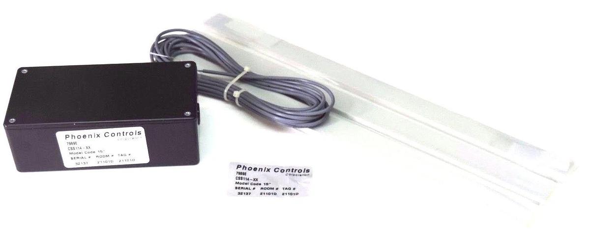 NEW PHOENIX CONTROLS CORP. CSS114-XX MONITOR W/ 3 MAGNETIC RAILS 7989E, CSS114XX