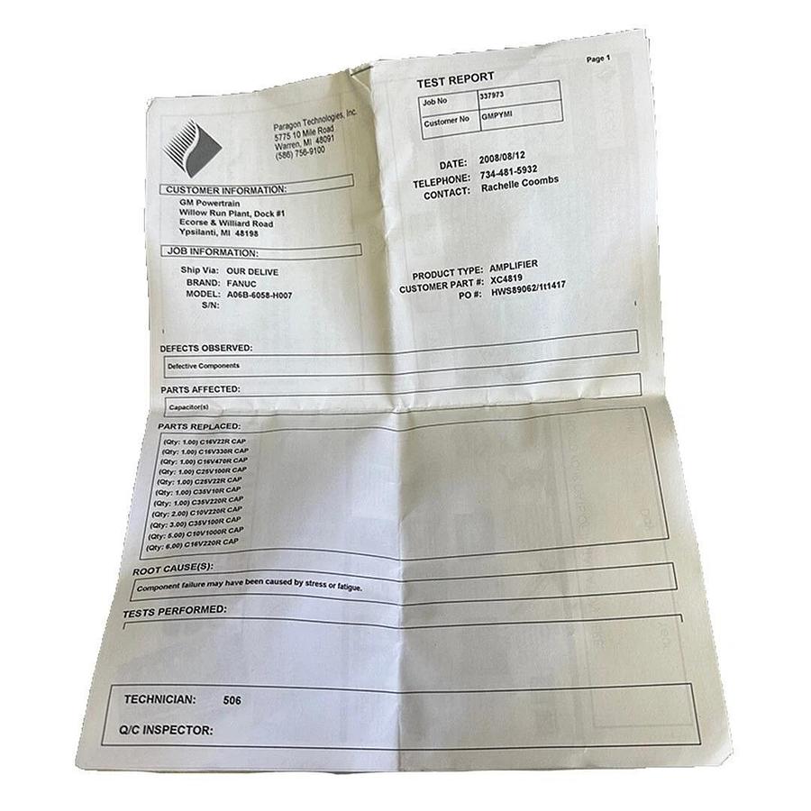 Refurbished REPAIRED FANUC A06B-6058-H007 / A06B6058H007 SERVO AMPLIFIER *DAMAGE TO HEAT SNK