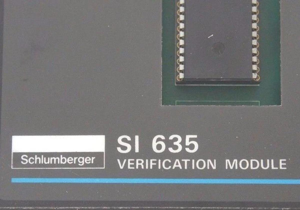 Used SCHLUMBERGER SI 635 VERIFICATION MODULE SI635 REV. 04