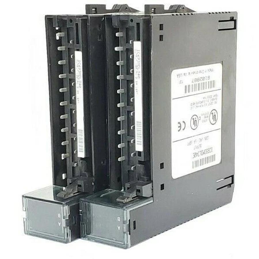 Used LOT OF 2 GE FANUC IC693MDL340E OUTPUT MODULES 120VAC .5A 16PT