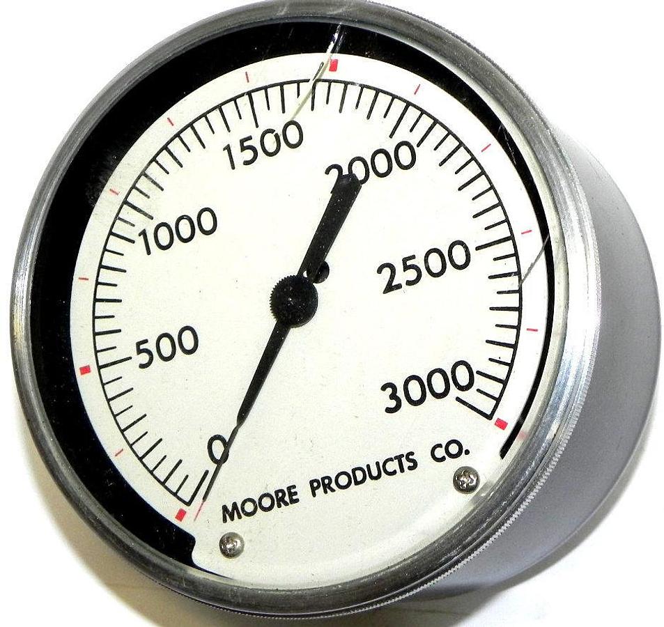 Used AMETEK PRESSURE GAUGE 0-3000 PSI