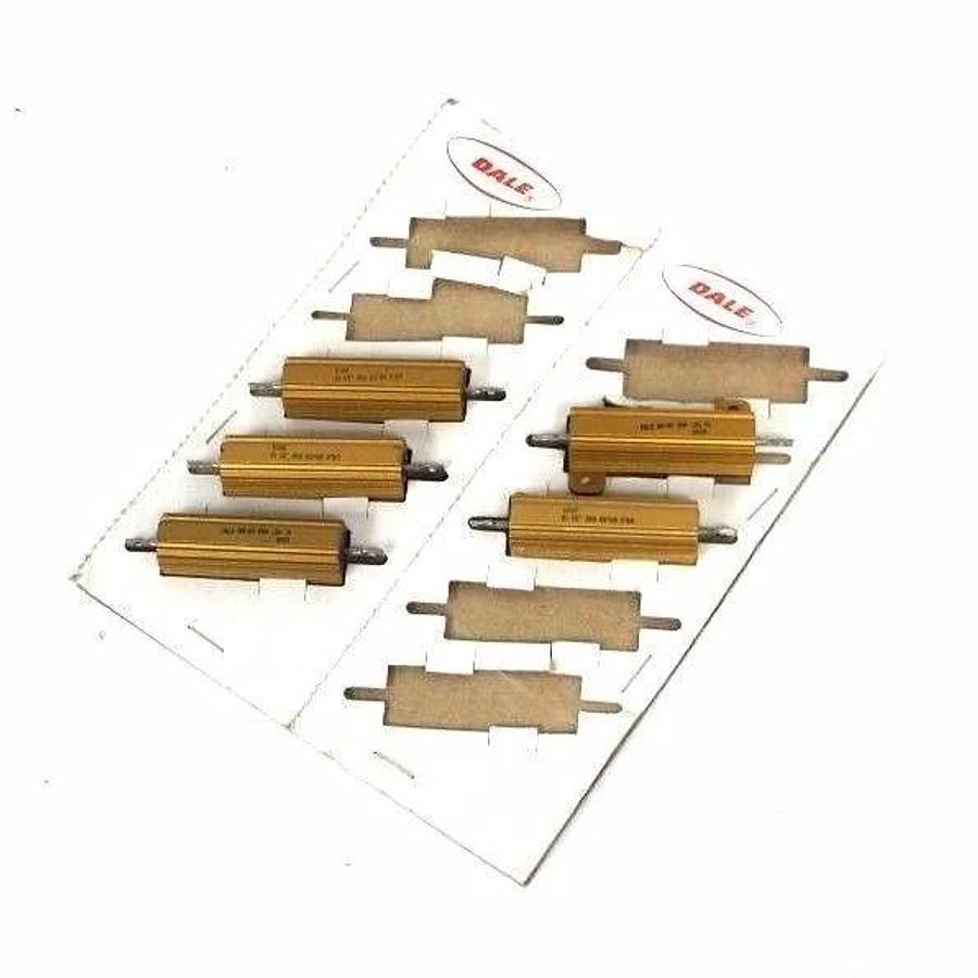 Used LOT OF 5 NEW DALE RESISTORS NH-50 50W .2 OHMS 1% 8919