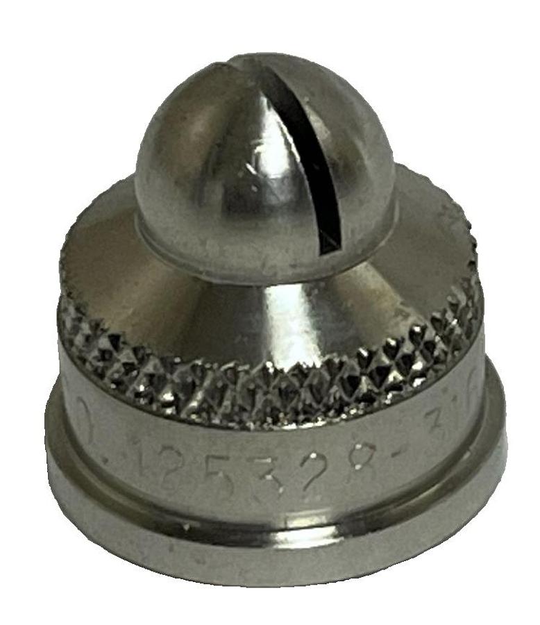 Used Lot of 6 Spraying Systems 125328-316SS | PA125328-316SS Air Cap 316SS, 1/4J NEW