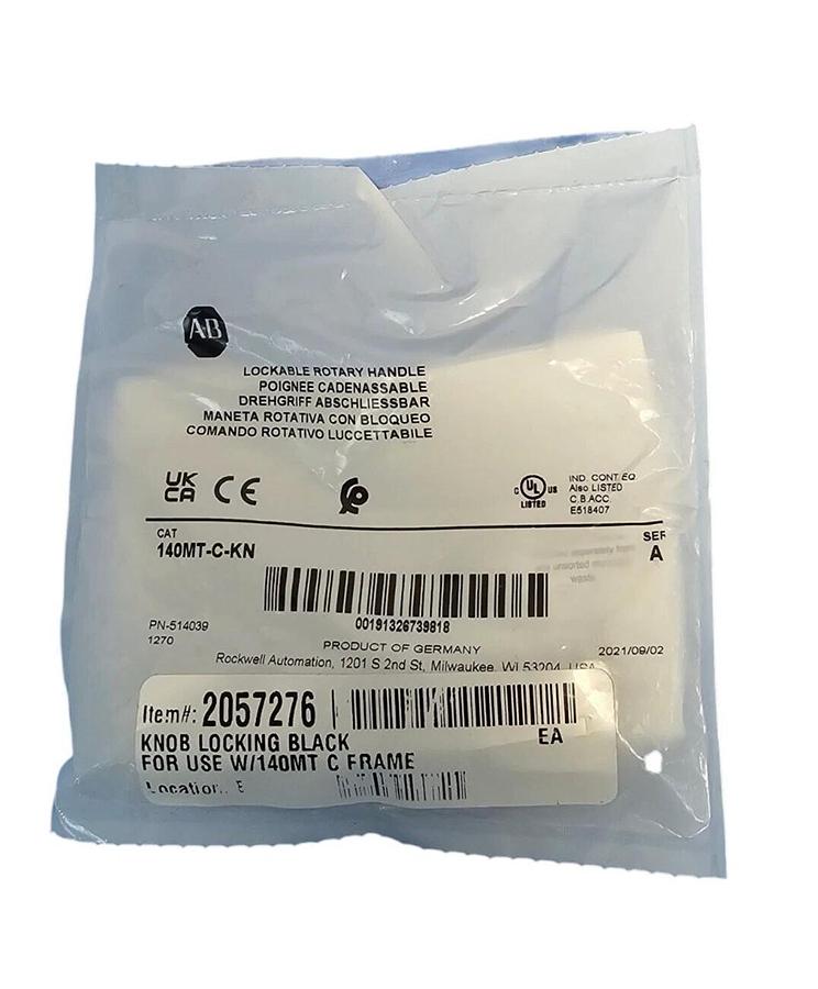 Used NEW ALLEN BRADLEY 140MT-C-KN LOCKABLE ROTARY HANDLE 140MTCKN SER. A