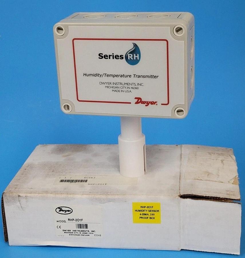 Used NIB DWYER RHP-2O1F TEMERATURE SENSOR TRANSMITTER RHP2O1F