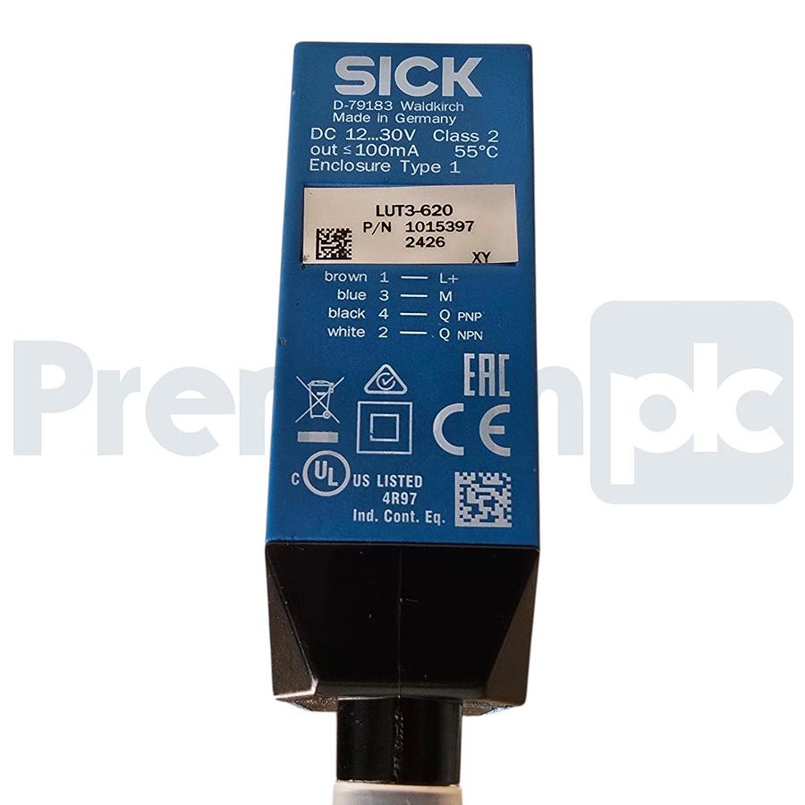SICK LUT3-620 | 1015397 Luminescence Sensor PNP NPN 12-30VDC Mark Reader NSNP