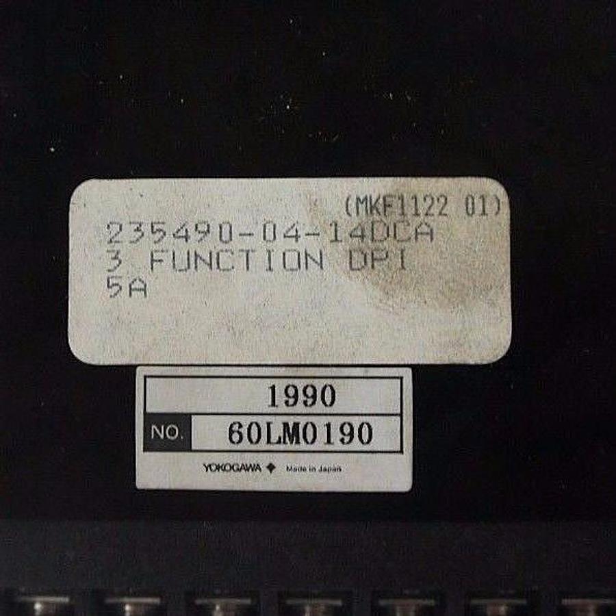 Used NEW YOKOGAWA 235490-04-14DCA PANEL METER 2354 90, 60LM0190, MKF1122 01