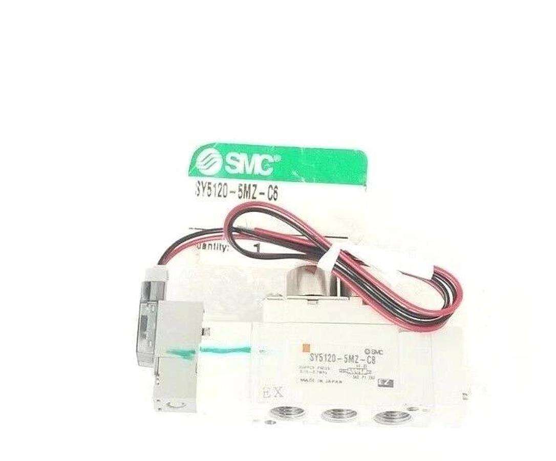 Used SMC SY5120-5MZ-C6 SOLENOID VALVE 24VDC, 0.15-0.7MPa, SY51205MZC6