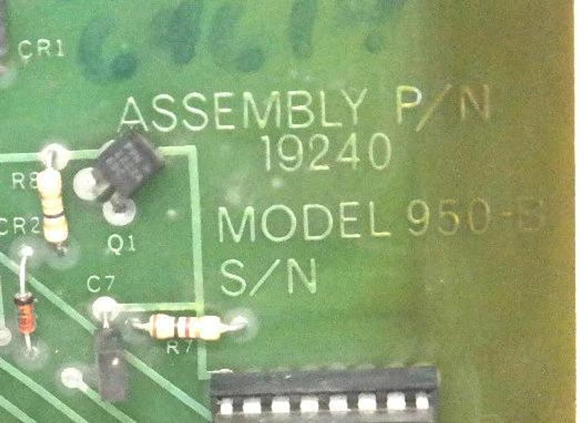 Used MERRICK 14517 PC BD ASSEMBLY P/N: 19240 MODEL: 950-B