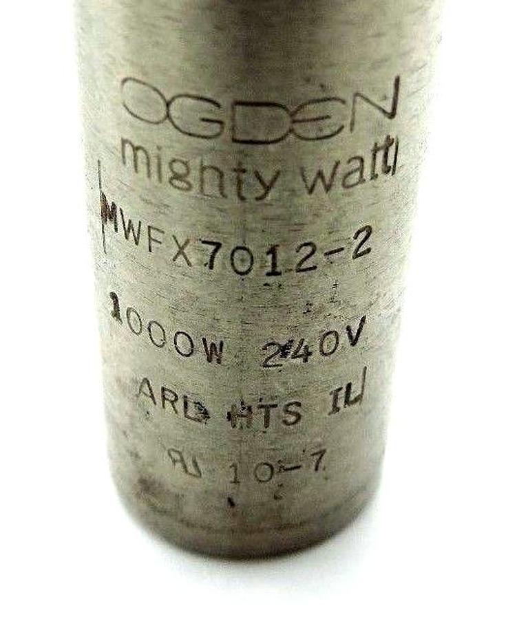 Used OGDEN MIGHTY WATT MWFX7012-2 HEATING ELEMENT TEMP. CARTRIDGE 1000W, 240V