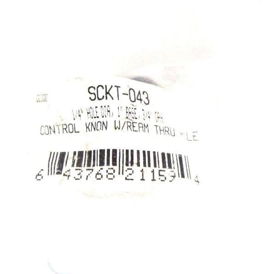 Used LOT OF 4 KNURLED CONTROL KNOB W/ REAM THRU HOLE SCKT-043