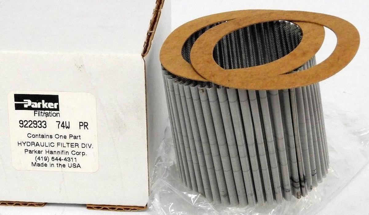 Used NIB PARKER HANNIFIN 922933 HYDRAULIC FILTER 74W PR