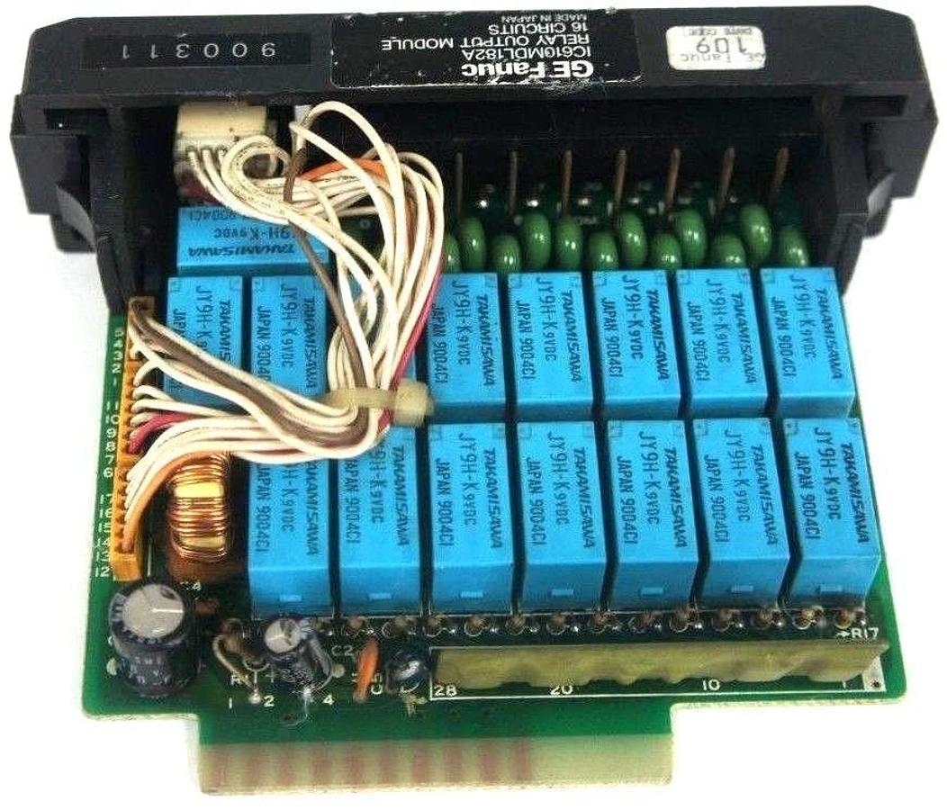 Used GE FANUC IC610MDL182A RELAY OUTPUT MODULE 16 CIRCUITS