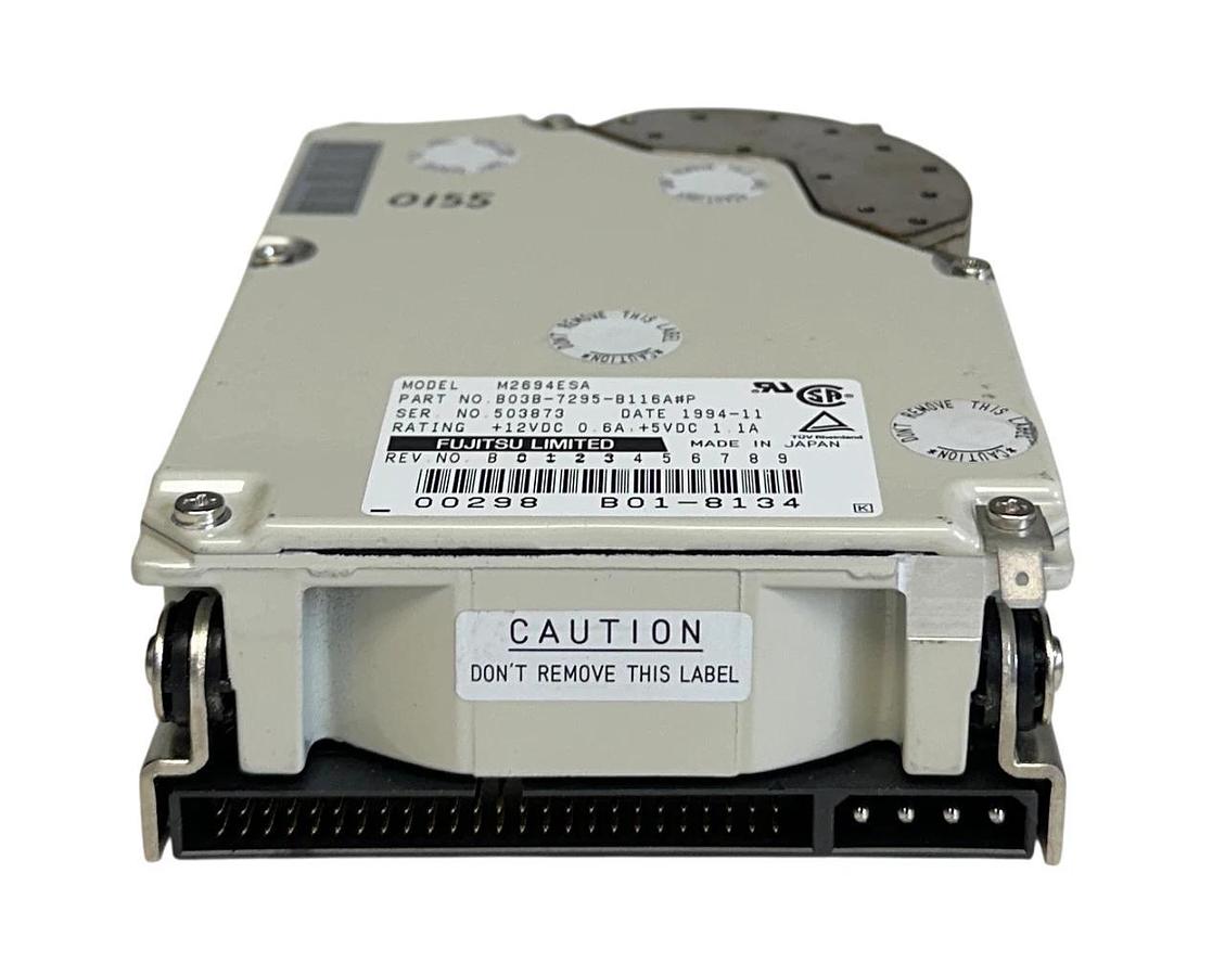 Used FUJITSU LIMITED B03B-7295-B116A#P / M2694ESA SCSI 50-PIN HARD DRIVE 128KB USNP