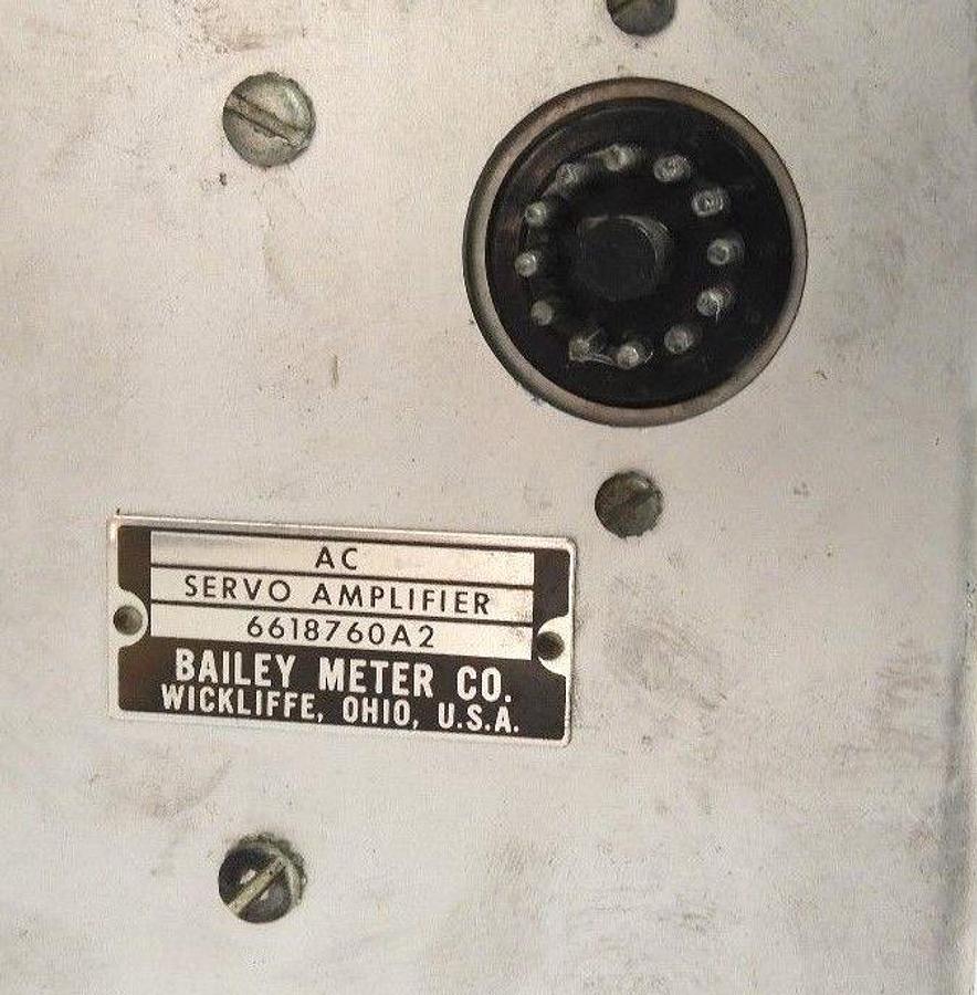 Used BAILEY METER CO. 6618760A2 AC SERVO AMPLIFIER