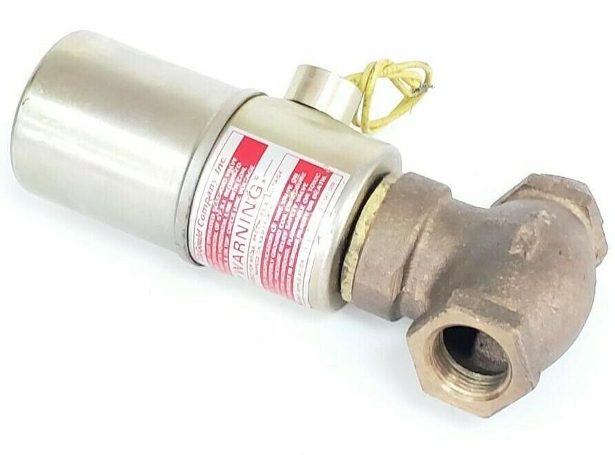 Used GOULD COMPANY QR-3 SOLENOID VALVE AIR/WATER 120V 5-150PSI 60CY SIZE: 3/4''