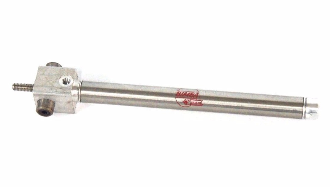 Used NEW BIMBA BFT-014-D PNEUMATIC CYLINDER BORE:7/16 STROKE:4IN DBL ACT