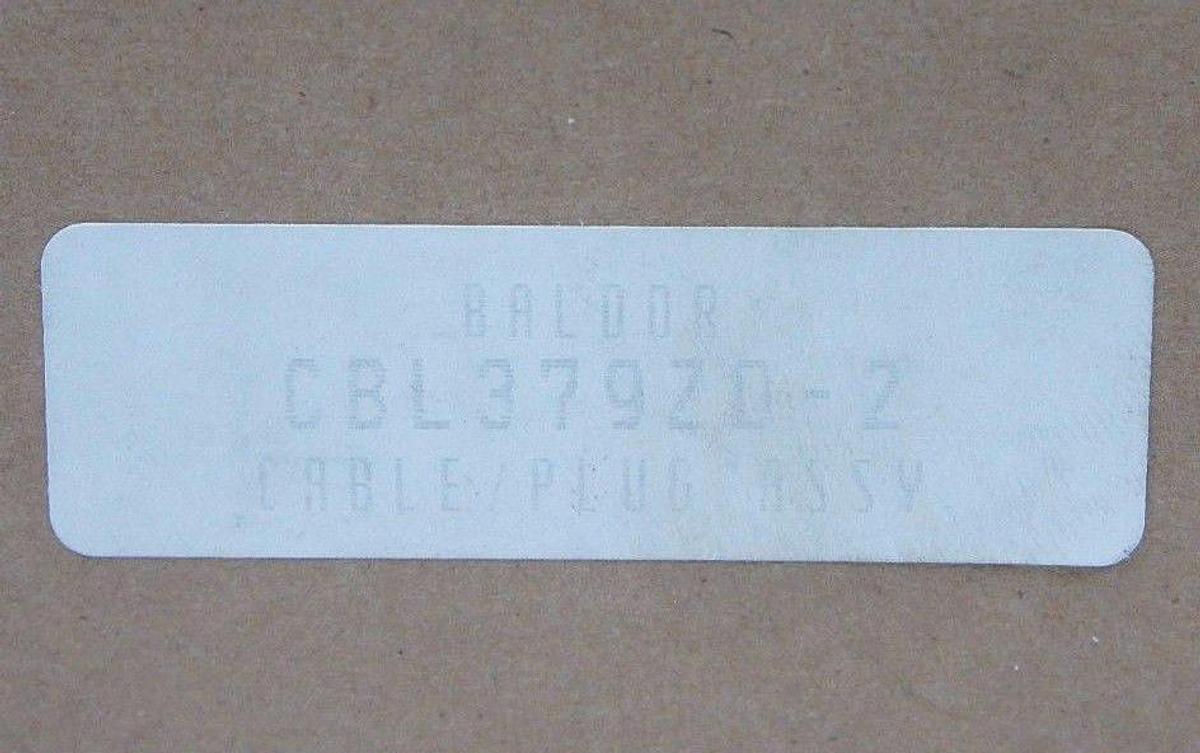 NIB BALDOR CBL379ZD-2 CABLE & PLUG ASSY CBL379ZD2