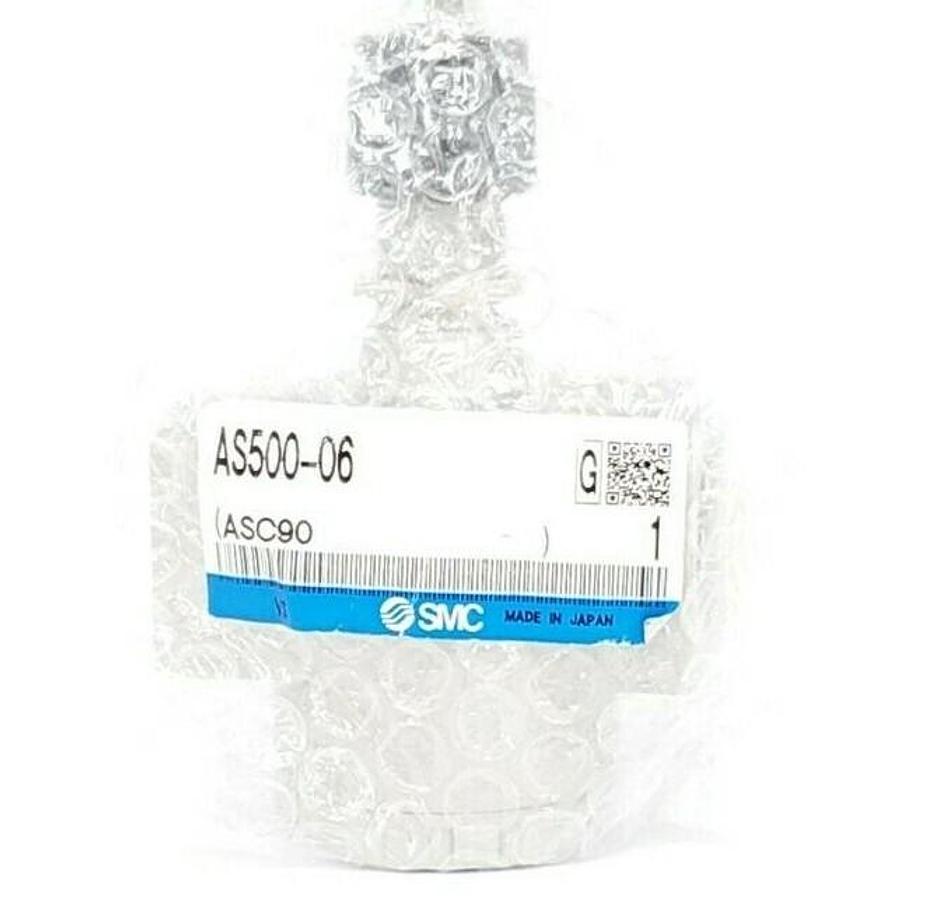 Used NEW SMC AS500-06 FLOW CONTROL VALVE 3/4" NPT ASC90 AS50006