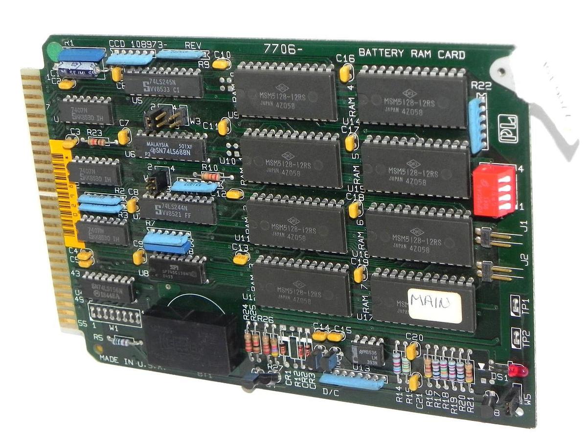 Refurbished REPAIRED GD CALIFORNIA 7706-16L BATTERY RAM CARD 770616L, 7706