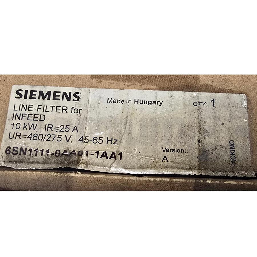 Used Siemens 6SN1111-0AA01-1AA1 Simodrive 611 Mains Line Filter Module 10kW 480V NEW