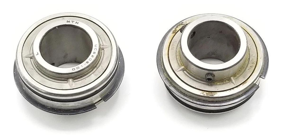 Used LOT OF 2 NTN UCS205-100 INSERT BALL BEARINGS UCS205100L