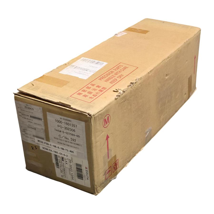 Used IAI RCS2-F5D-I-100-8-100-T2-R05 ROBO CYLINDER ACTUATOR W/SCON-CA-100I-CC-0-2 NEW