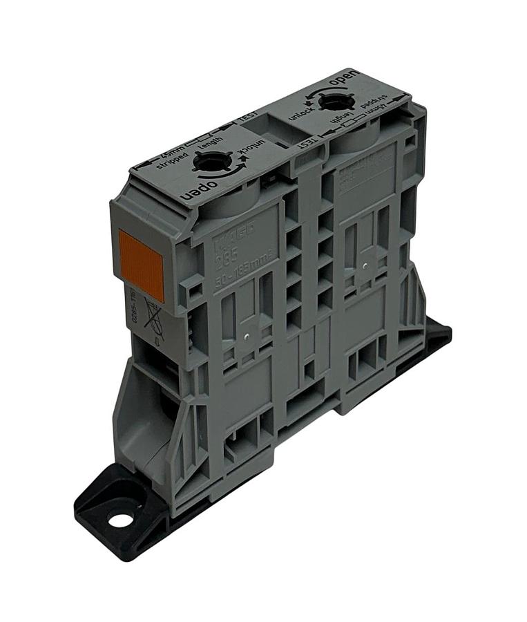 Used 4 WAGO 285-1161 / 60291863 2-CONDUCTOR THROUGH TERMINAL BLOCKS 50-185mm NSMP