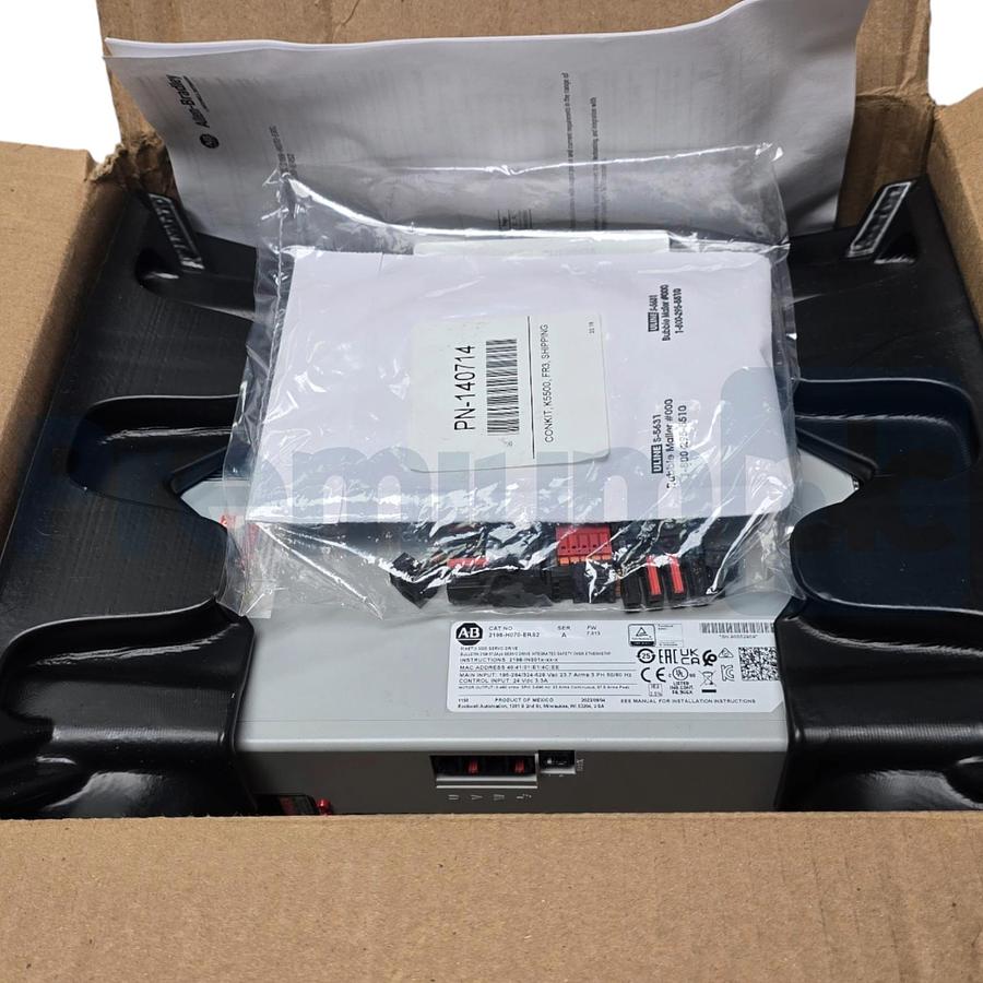 Used ALLEN BRADLEY 2198-H070-ERS2 /A Kinetix 5500 SERVO DRIVE F/W 7.013 MFD 2023 NSMP