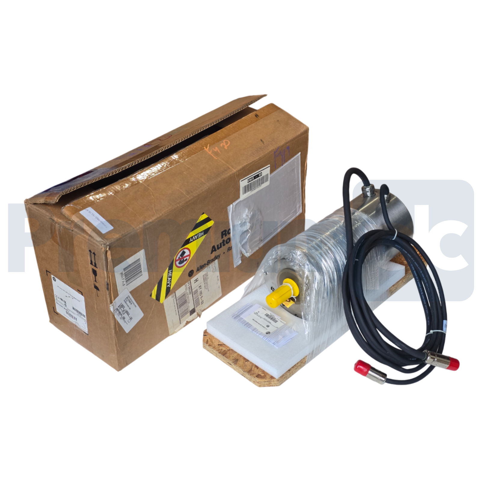 Used ALLEN BRADLEY MPS-B560F-MJ54DA /A Kinetix MPS S/S SERVO MOTOR 460V w/BRAKE NSMP