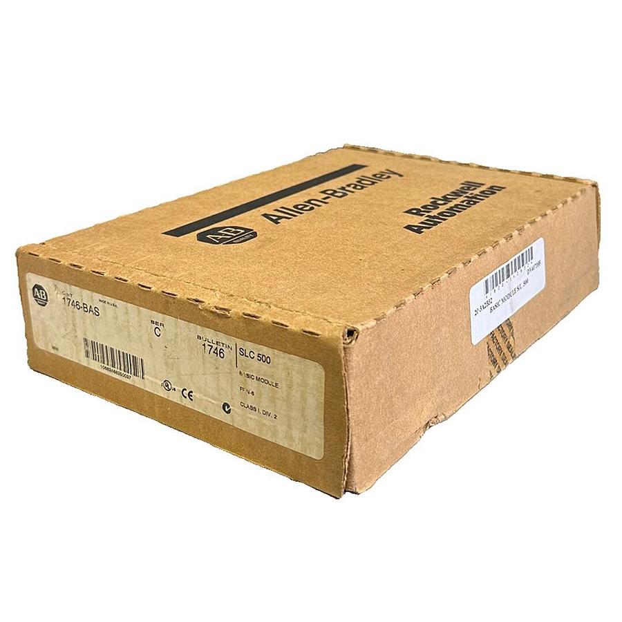 Used NEW ALLEN BRADLEY 1746-BAS /C SLC 500 BASIC MODULE 2-PORT DH485 1746BAS