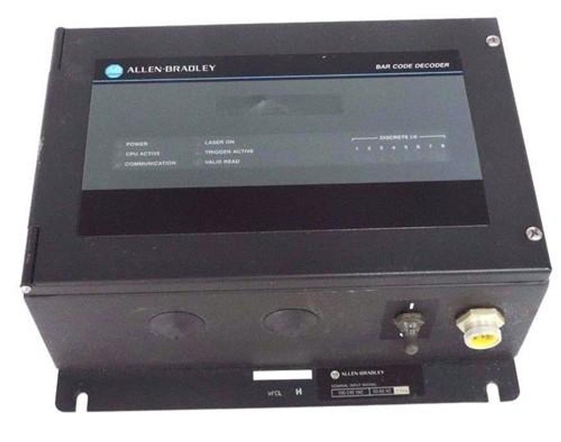 Used ALLEN BRADLEY 2755-DS4A BAR CODE DECODER SER B REV C 77104-300-04A 77104-384-52