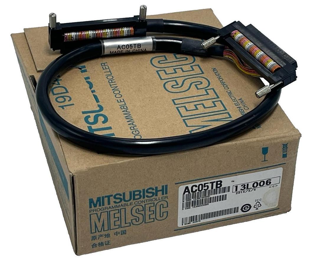 Mitsubishi AC05TB Terminal Block Cable | 0.5M | 40-Pin Both Ends | MELSEC-Q / A