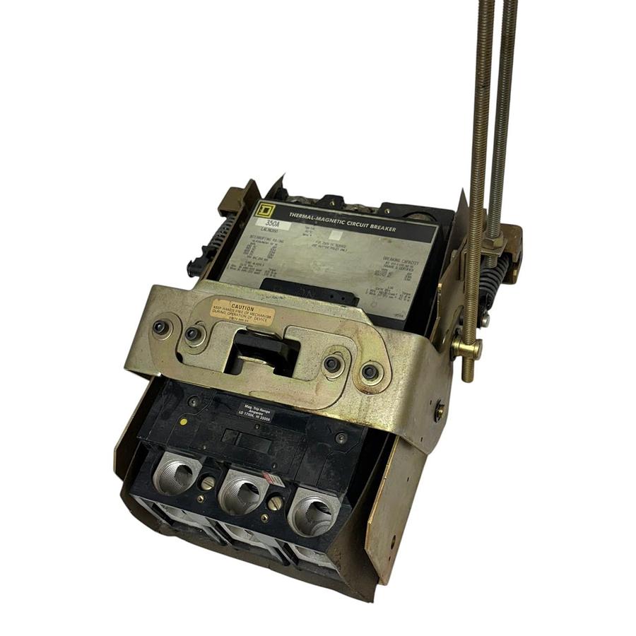 Used Square D LAL36350 350A Circuit Breaker Class 9422 RR-1 Operating Mechanism