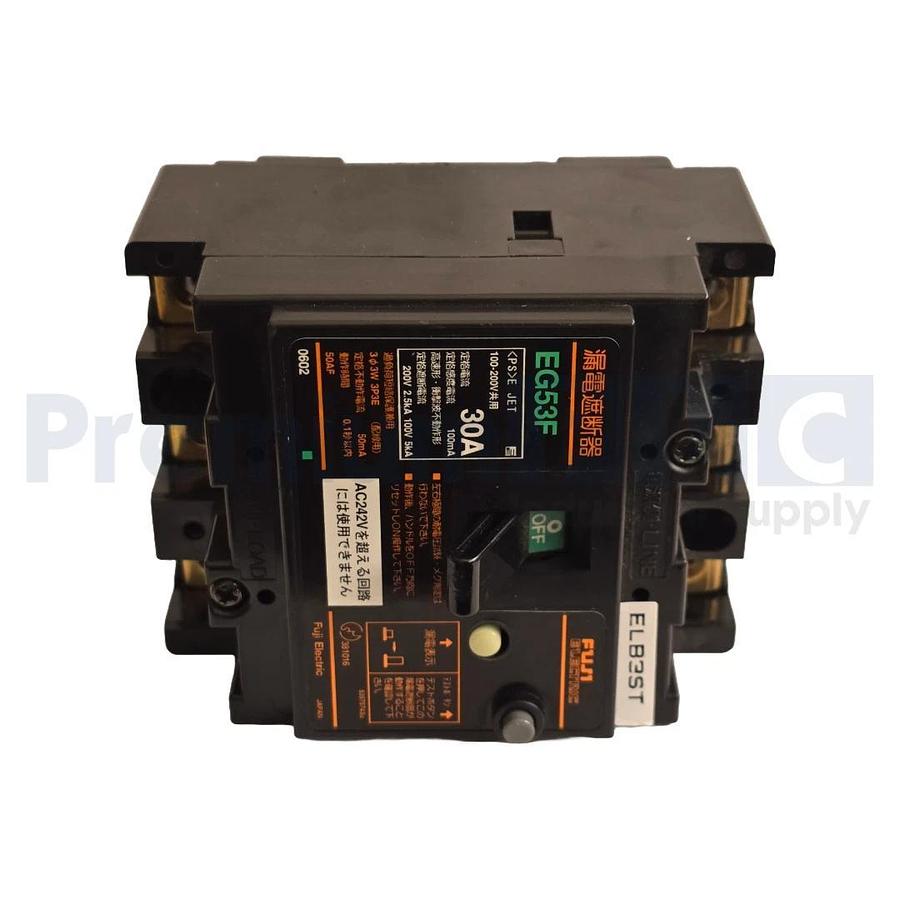 Used USED FUJI ELECTRIC EG53F 30A CIRCUIT BREAKER EG53F-30 (READ)