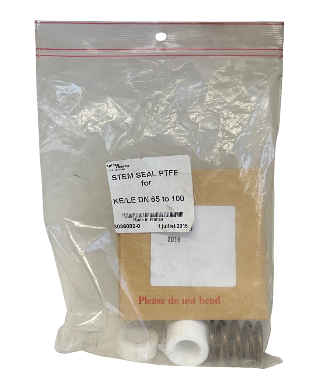 Used SPIRAX SARCO 3036082-0 / 3036082 OEM STEM SEAL PTFE FOR KE/LE DN 65-100 NSMP *