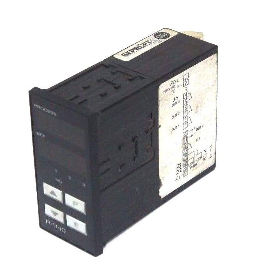 Used ELOTECH R1140-10-00-1 SINGLE ZONE TEMPERATURE CONTROLLER R1140, 2357-022