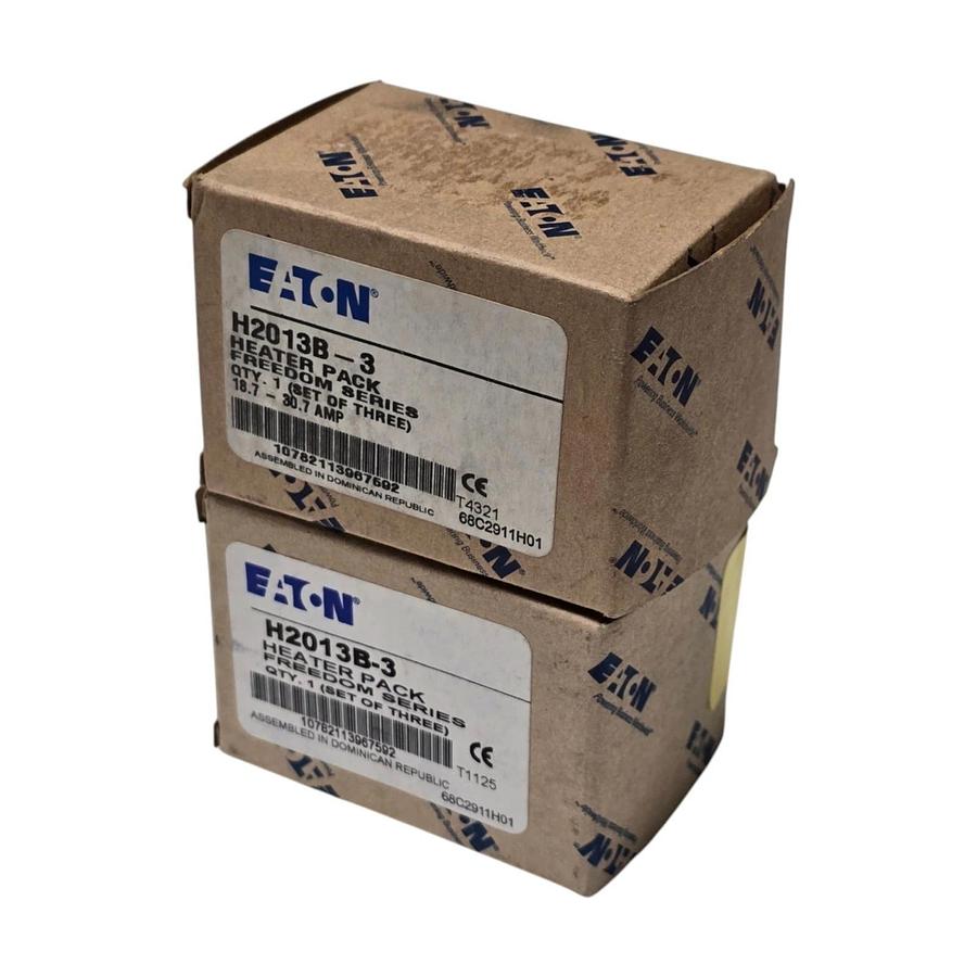 (2 Boxes of 3) Eaton Cutler-Hammer H2013B-3 Freedom Heater Packs 18.7-30.7A NSMP
