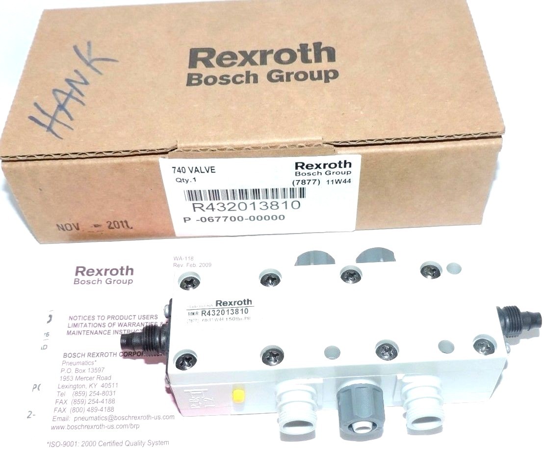 NIB REXROTH BOSCH R432013810 740 VALVE 150 MAX. PSI